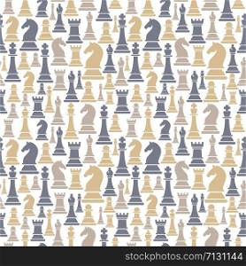 Seamless pattern with chess pieces. Vector illustration. Seamless pattern with chess pieces. Vector illustration design.