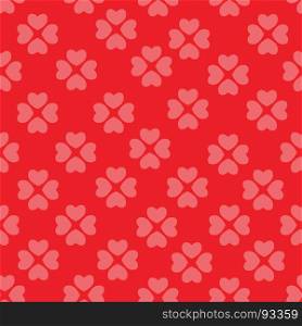 Seamless pattern with flower of hearts. Background of hearts on Valentine Day. Good for textiles, interior design, for book design, website background.. seamless pattern with nice hearts on background.