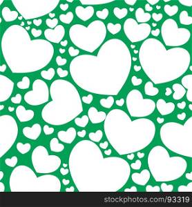 Seamless pattern with hearts. Vector seamless pattern with nice hearts on background.