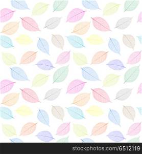 Seamless pattern with skeleton leaves.. Endless texture for your design.. seamless pattern with skeleton leaves.