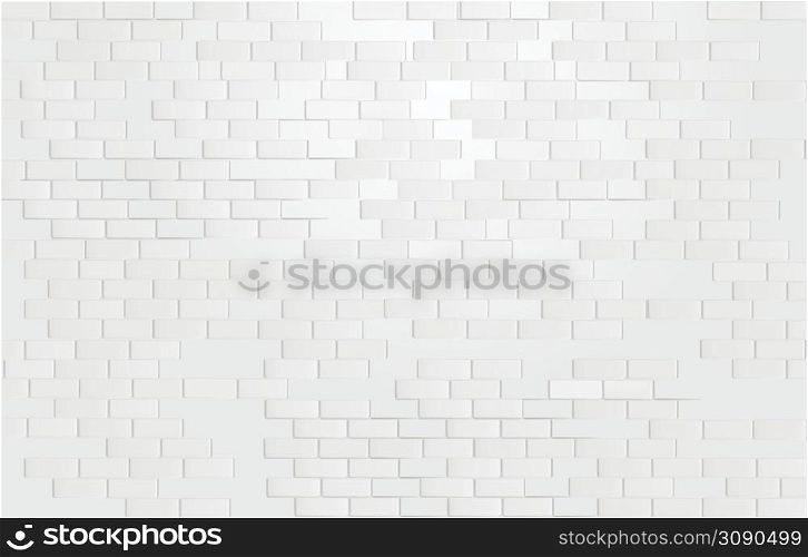 Seamless repeatable minimal white painted brick wall pattern background. Vector illustration . Seamless repeatable minimal white painted brick wall pattern background.