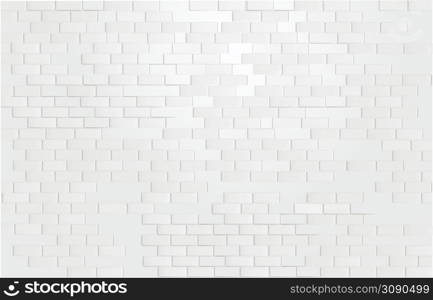 Seamless repeatable minimal white painted brick wall pattern background. Vector illustration . Seamless repeatable minimal white painted brick wall pattern background.
