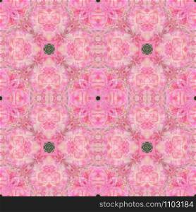 Seamless square flower pattern. Tender pink color. Seamless square background. Tender color