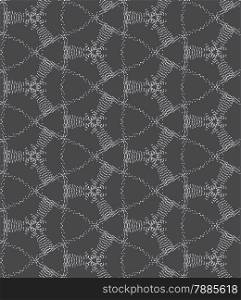 Seamless stylish geometric background. Modern abstract pattern. Flat monochrome design.Repeating ornament dotted complex net .