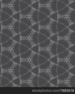 Seamless stylish geometric background. Modern abstract pattern. Flat monochrome design.Repeating ornament dotted complex net .