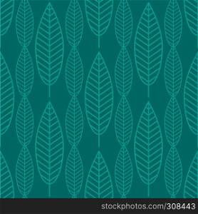 Seamless Stylized Leaf Background. Leaves Geometric Texture. Continuous Green Pattern. Decorative Natural Ornament. Seamless Stylized Leaf Background. Leaves Geometric Texture. Continuous Floral Pattern.