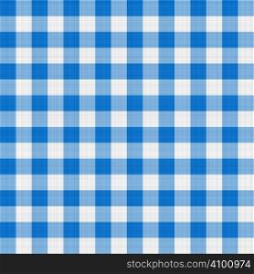 seamless texture of blue and white blocked tartan cloth