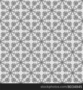 Seamless Texture on Grey. Element for Design.. Seamless Texture on Grey. Element for Design. Ornamental Backdrop. Pattern Fill. Ornate Floral Decor for Wallpaper. Traditional Decor on Background