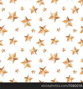 Seamless texture with stars festive on a white background