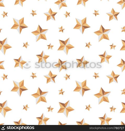 Seamless texture with stars festive on a white background