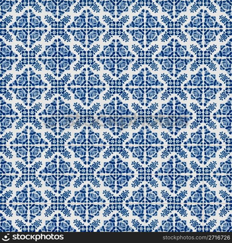 Seamless tile pattern of ancient ceramic tiles.