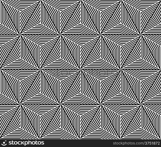 Seamless Triangle Elements Pattern. Rasterized Version