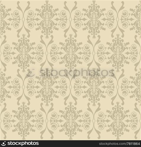 Seamless wallpaper of classic floral pattern