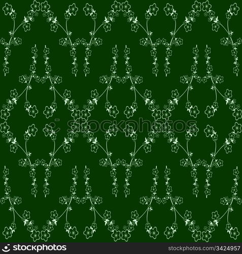 Seamless wallpaper of floral pattern