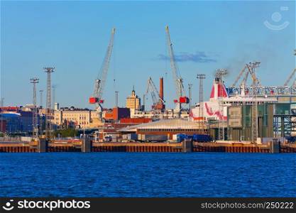 Seaport in Helsinki, Finland