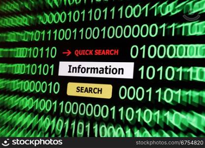 Search for information