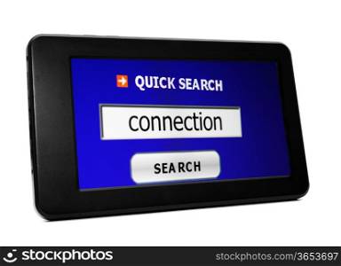 Search for web connection