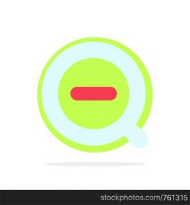 Search, Less, Remove, Delete Abstract Circle Background Flat color Icon