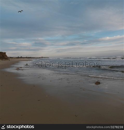 Seascape along shoreline at The Hamptons, New York