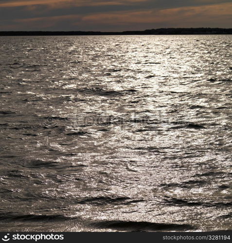 Seascape along shoreline at The Hamptons, New York