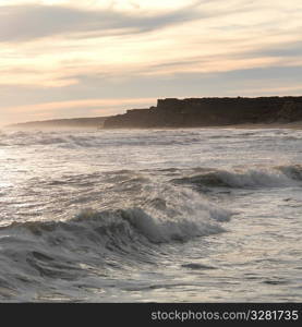 Seascape along shoreline at The Hamptons, New York