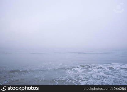 Seascape and overcast sky