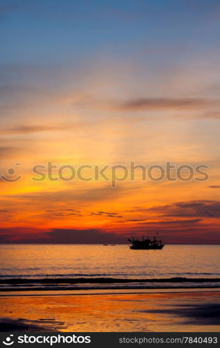 Seascape at KoKut , Ao Phrao Beach, Thailand