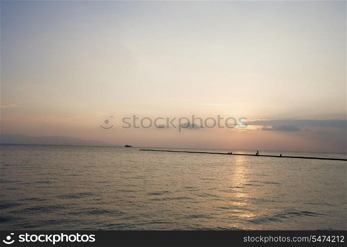Seascape at sunset; Koh Pha Ngan; Thailand