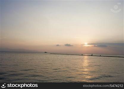 Seascape at sunset; Koh Pha Ngan; Thailand