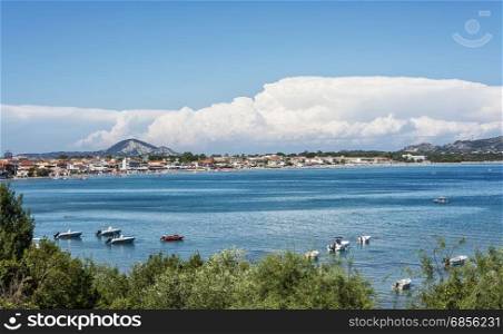 Seascape. The coast of Laganas bay on the island of Zakynthos (Greece)