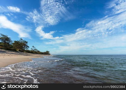 seashore of the baltic sea, desert sea sea coast, stormy sea and sandy shore. stormy sea and sandy shore, hore of the baltic sea, desert sea sea coast