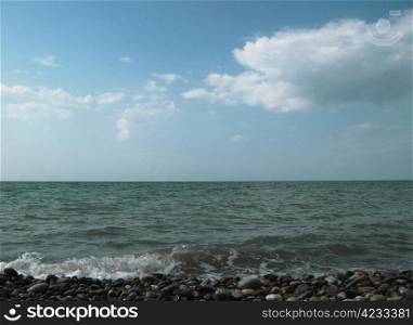 Seashore of the Black sea. Summer journey