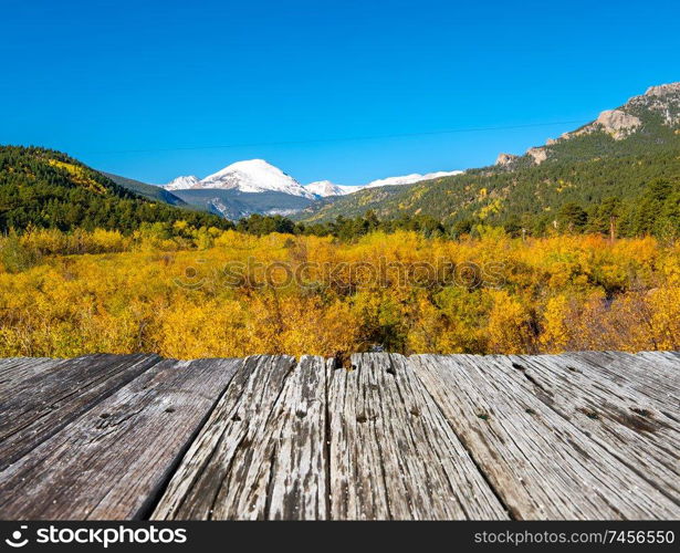 Season changing from autumn to winter. Rocky Mountains, Colorado, USA. 