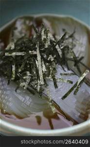 Seaweed gelatin strips