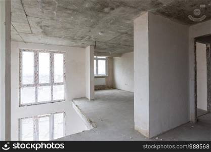 Second floor in a two-story apartment in a new building, without repair