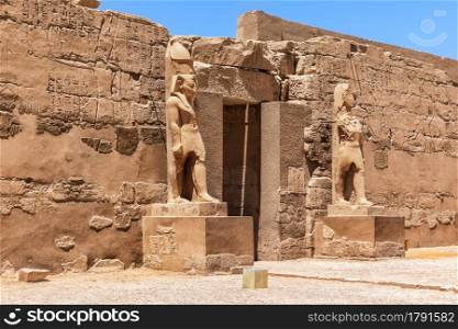 Second pylon of the Karnak temple of Luxor, Egypt.