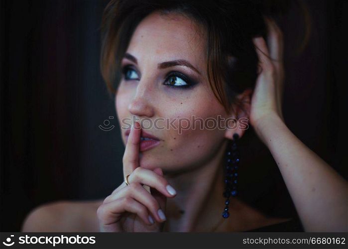 secret girl finger in mouth quiet