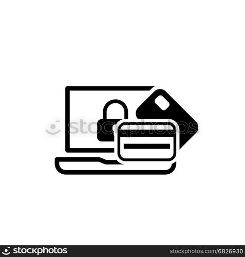 Secure Transaction Icon. Flat Design.. Secure Transaction Icon. Flat Design. Business Concept Isolated Illustration.