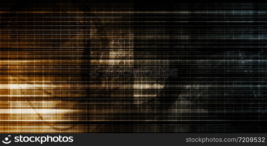 Security Abstract as a Concept Background Art. Security Abstract