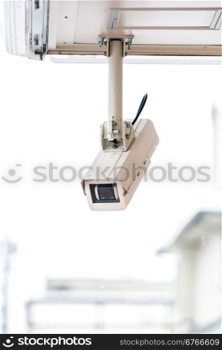 security camera CCTV of retail shop