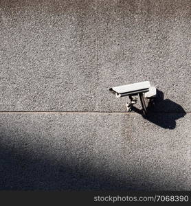 security camera on the wall