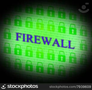Security Firewall Representing Login Guard And Defence