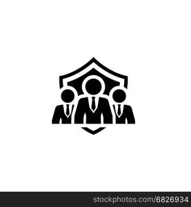 Security Management Icon. Flat Design.. Security Management Icon. Flat Design. Business Concept Isolated Illustration.