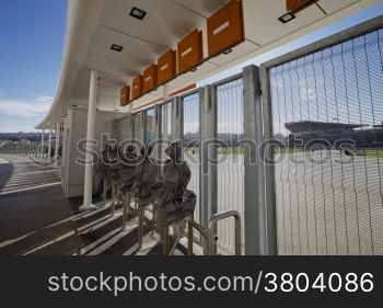 Security turnstile at stadium entrance In the city of Durban, Natal, South Africa