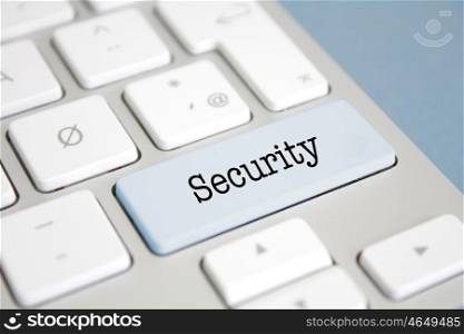 Security written on a keyboard