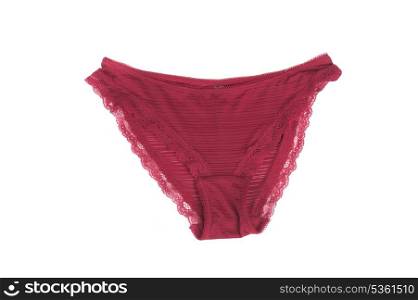 seductive panties isolated on a white background