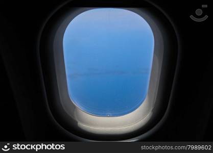 See seen from window in an airplane