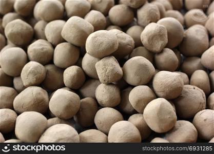 seed balls made of clay soil and seeds