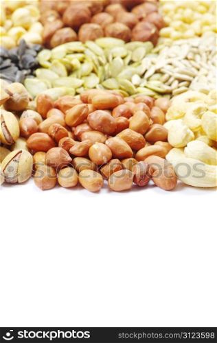 seeds and nuts with collection