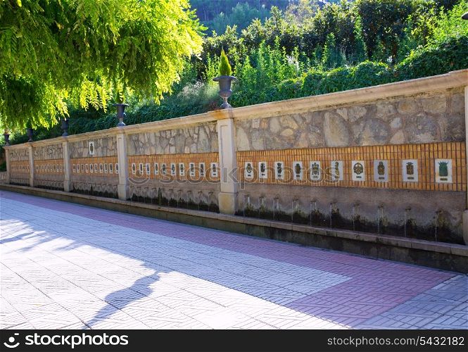 Segorbe fuente de los 50 canos fountain Castellon in Spain Valencian Community
